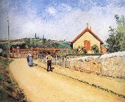Camille Pissarro, Pang plans Schwarz railway crossing